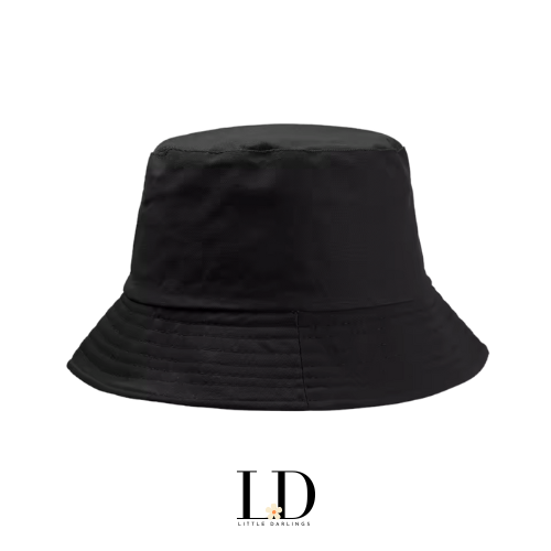 Adult Black Bucket Hat